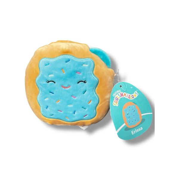 Squishmallows Erissa Blueberry Pop Tart Pastry Stuffed Animal Nursery Gift 6" - Picture 2 of 9